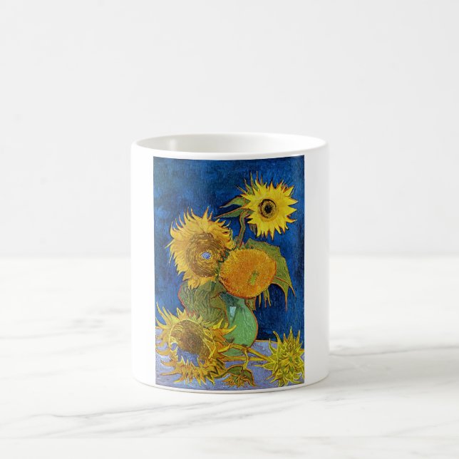 Six Sunflowers, Van Gogh Coffee Mug (Center)