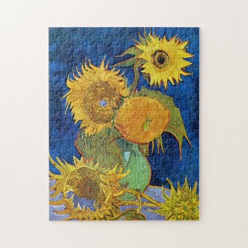 Six Sunflowers Van Gogh Jigsaw Puzzle