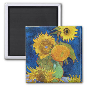 Six Sunflowers, Van Gogh Magnet