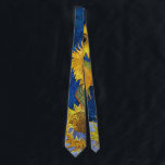 Six Sunflowers, Van Gogh Neck Tie<br><div class="desc">Vincent Willem van Gogh (30 March 1853 – 29 July 1890) was a Dutch post-impressionist painter who is among the most famous and influential figures in the history of Western art. In just over a decade, he created about 2, 100 artworks, including around 860 oil paintings, most of which date...</div>