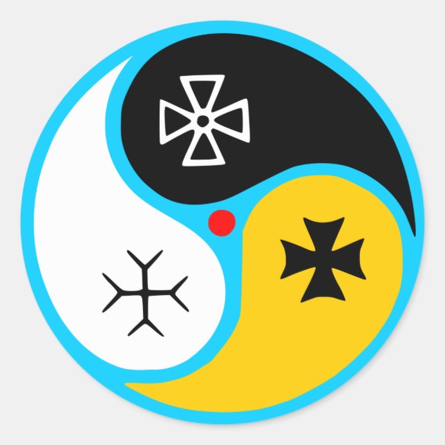 SIX Symbol of Assianism Classic Round Sticker (Front)