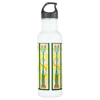 Six Tall Cats Waterbottle Water Bottle by susangainen at Zazzle