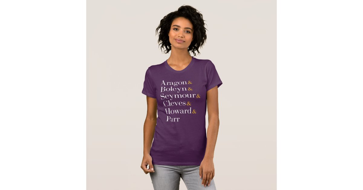 Six the Musical Queens - Ampersand Names T-Shirt