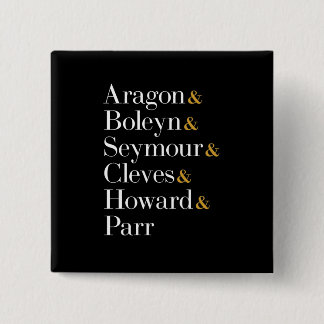 Six the Musical Queens - Ampersand Names T-Shirt Button