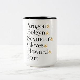 Six the Musical Queens - Ampersand Names T-Shirt Two-Tone Coffee Mug