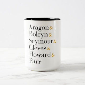 Six the Musical Queens - Ampersand Names T-Shirt Two-Tone Coffee Mug