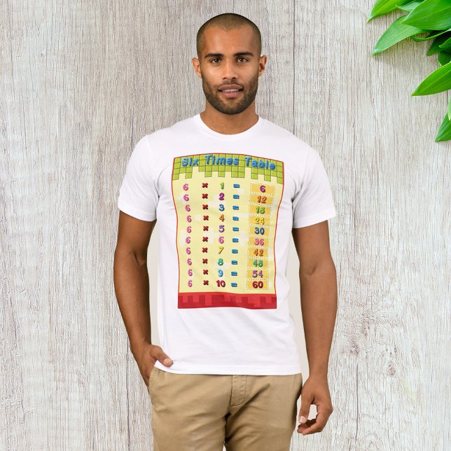 Six Times Table Mens T-Shirt (Creator Uploaded)