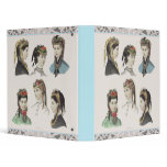 Six Victorian Beauties from Antique Fashion Plate 3 Ring Binder