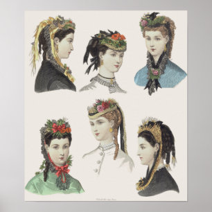 Six Victorian Beauties - Large Poster - Customised