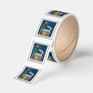 Six white boomers and Santa Square Sticker