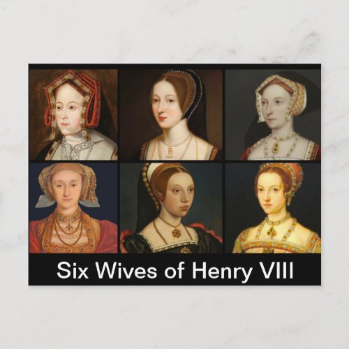 Six Wives of Henry VIII Postcard