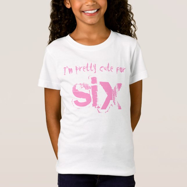 Six Year Old 6th Birthday Gift V012 T-Shirt (Front)