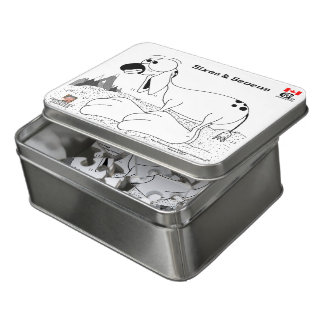 Sixes & Sevens the Burro puzzle in tin box