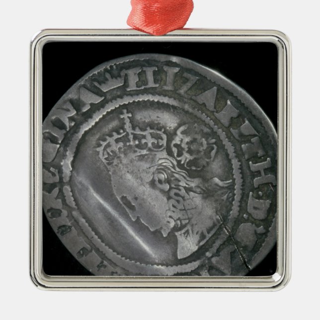 Sixpence Metal Ornament (Front)