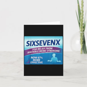 Sixsevenx Relief From Meme Numbers Parody Teacher Card