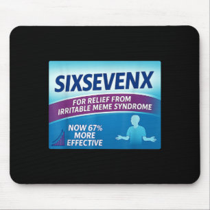 Sixsevenx Relief From Meme Numbers Parody Teacher  Mouse Pad