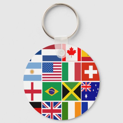 Sixteen Flags of Many Nations T_shirts Mugs More Keychain