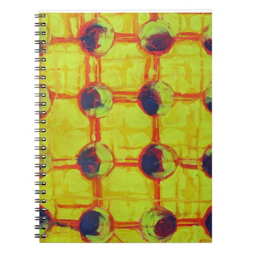 Sixteen Hot Fiery Yellow Suns Abstract Notebook