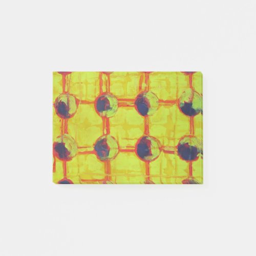 Sixteen Hot Fiery Yellow Suns Abstract Post_it Notes