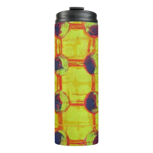 Sixteen Hot Fiery Yellow Suns Abstract Thermal Tumbler