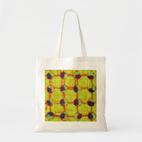 Sixteen Hot Fiery Yellow Suns Abstract Tote Bag