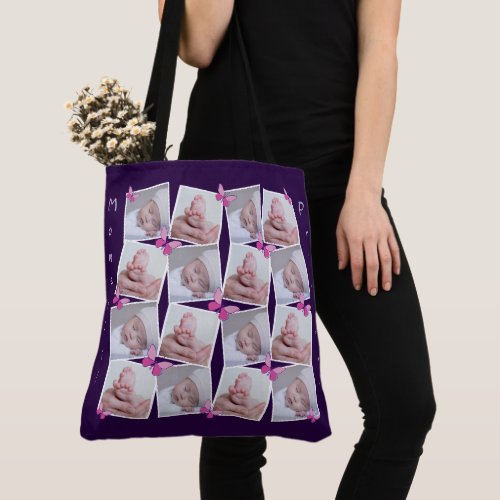 Sixteen Images Collage Precious Moments Violet Tote Bag