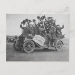 Sixteen Men One Dog And A Car - Vintage Postcard at Zazzle