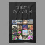 Sixteen Rounded Corners Photo Collage or Instagram Kitchen Towel