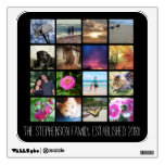 Sixteen Rounded Corners Photo Collage or Instagram Wall Decal