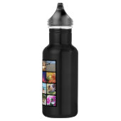 Sixteen Rounded Corners Photo Collage or Instagram Water Bottle (Right)