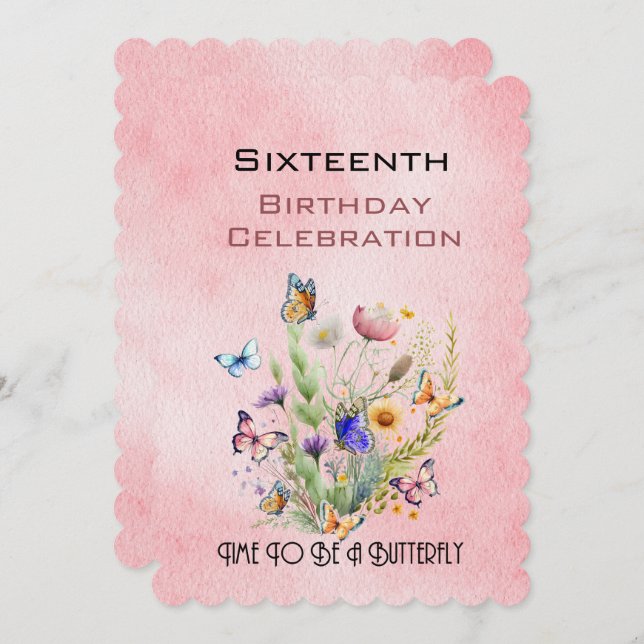 Sixteenth Birthday Celebration (Front/Back)