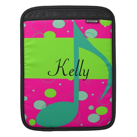 Sixteenth Note Musical Symbol Sleeve For iPads