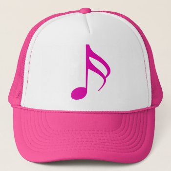 Sixteenth_note Trucker Hat by auraclover at Zazzle