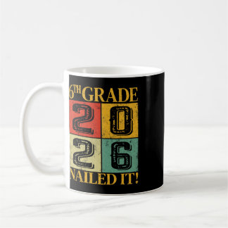 Sixth 6th Grade Grad 2026 Retro Elementary School Coffee Mug