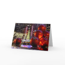 Sixth Avenue Christmas Ornaments, NYC -