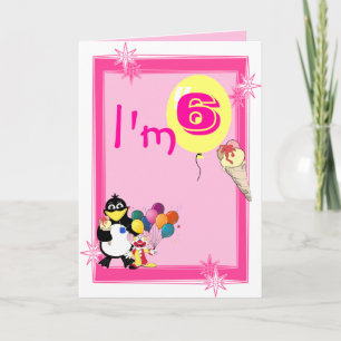 Sixth Birthday Card