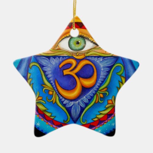 Sixth chakra Third eye Ceramic Ornament
