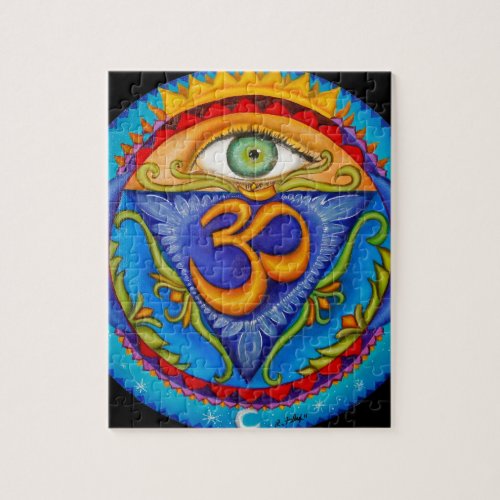 Sixth chakra Third eye Jigsaw Puzzle