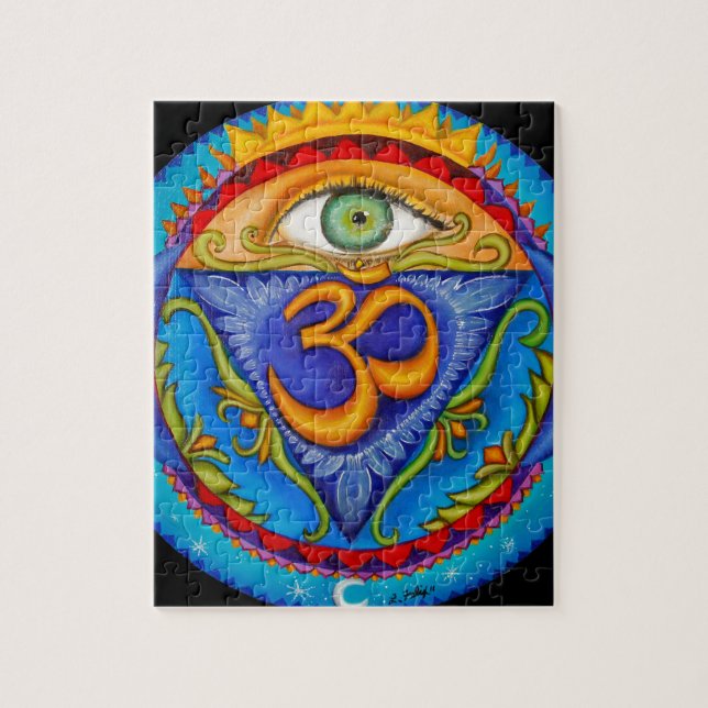 Sixth chakra, Third eye Jigsaw Puzzle (Vertical)