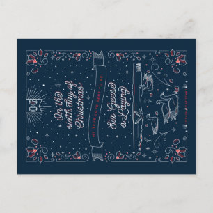 SIXTH DAY OF CHRISTMAS / Christmas Postcard