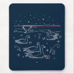 Sixth Day of Christmas Mousepad<br><div class="desc">A Custom-designed Mousepad made just in time for the Holiday Season! Inspired by the Christmas songs of Christmas past, the lyrics "On the Sixth Day of Christmas My True Love Gave to Me, Six Geese a-Laying“ is a great way of expressing Holiday Cheer to a special loved one or friend....</div>