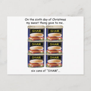 Sixth Day Redneck Christmas Holiday Postcard