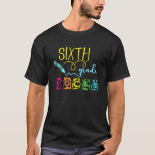Sixth grade rocks Back to school tees for kids