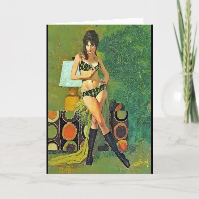 Sixties chick thank you card (Front)