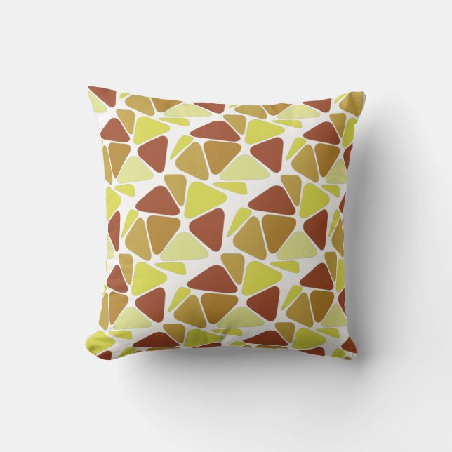 Sixties Decoration Pattern Throw Pillow (Front)