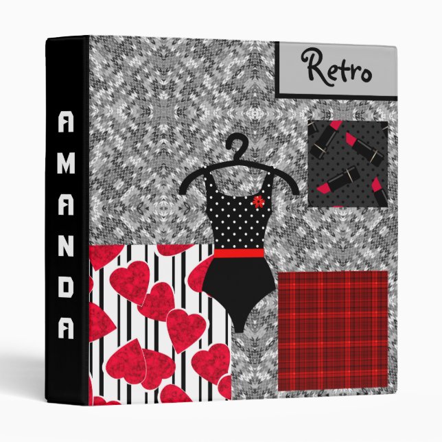 Sixties, dress 3 ring binder (Front/Spine)