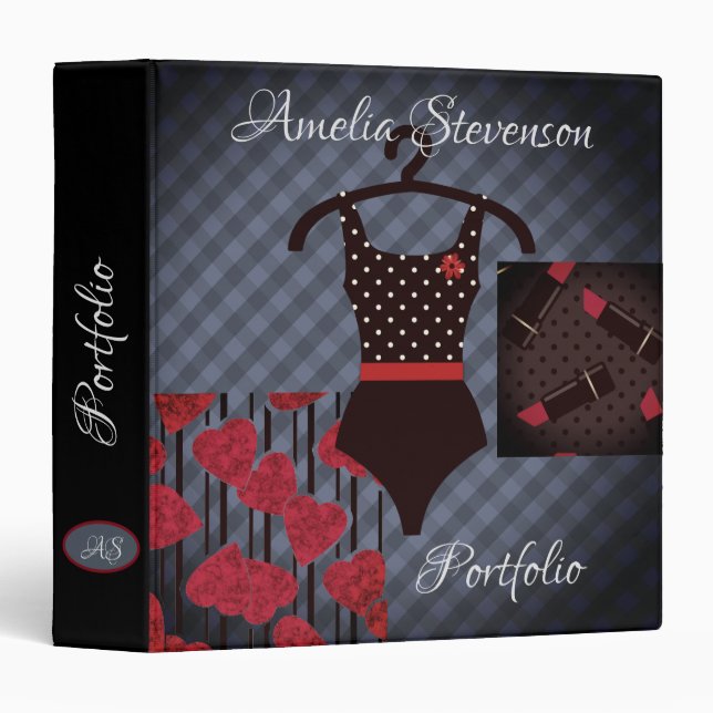 Sixties, dress 3 ring binder (Front/Spine)