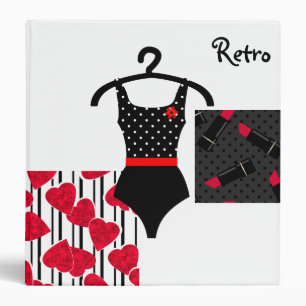 Sixties, dress 3 ring binder