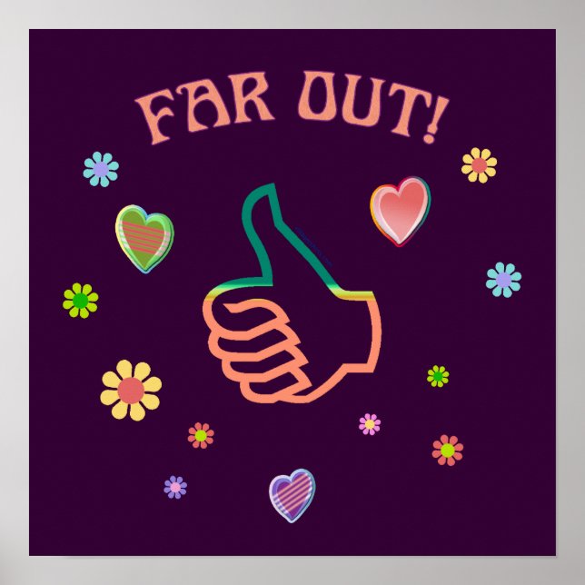 Sixties Far Out Poster (Front)