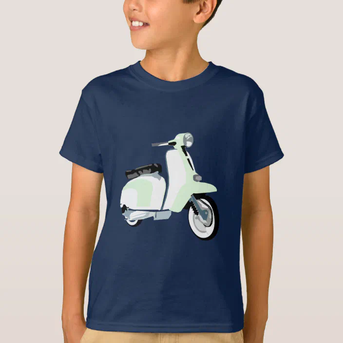 Vespa retro Scootering Scooter Kids T-shirt mod 